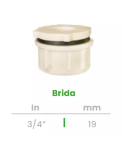 Brida para Tinaco Conekta 3/4" - Construcción Robusta y Fiable - bt2 - Diseñada para Sistemas de Agua