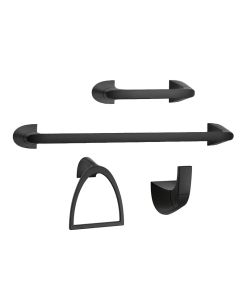 JGO. DE ACCESORIOS BAÑO 4 PZ NEGRO KARCI PFISTER