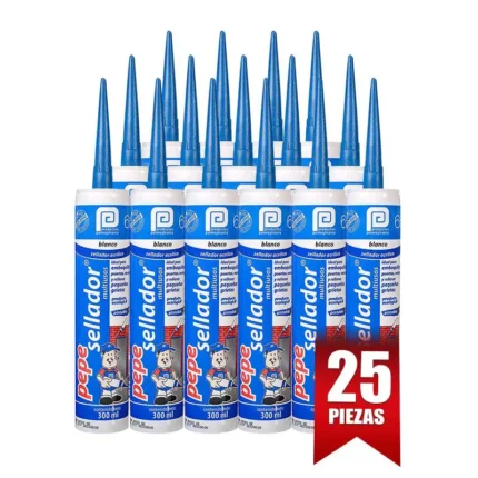 SILICON ACRILICO PEPE SELLADOR BCO. 300 ML -1CAJA