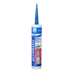 SILICON ACRILICO ACRILASTIC NEGRO 300 ML.