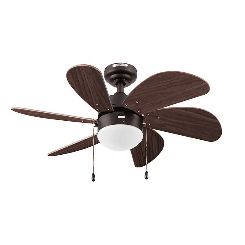 VENTILADOR TRAMONTANA 30" BRONCE 6 ASPAS CHOCOLATE