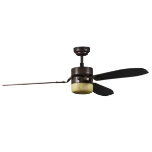 VENTILADOR BORA 42" BRONCE 3 ASPAS CHOCOLATE/PLATA