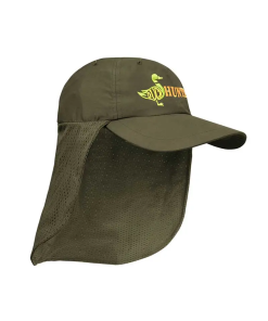 GORRA PESCADOR C/FALDÓN MALLA DUCK HUNTER-HUELLAS