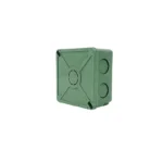 CAJA REGISTRO CUADRADA 3 X 3" C/TAPA VERDE ARGOS