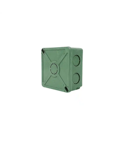 CAJA REGISTRO CUADRADA 3 X 3" C/TAPA VERDE ARGOS