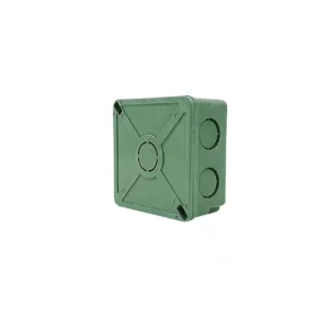 CAJA REGISTRO CUADRADA 3 X 3" C/TAPA VERDE ARGOS