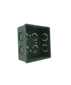 CAJA REGISTRO CUADRADA 4 X 4" C/TAPA VERDE ARGOS