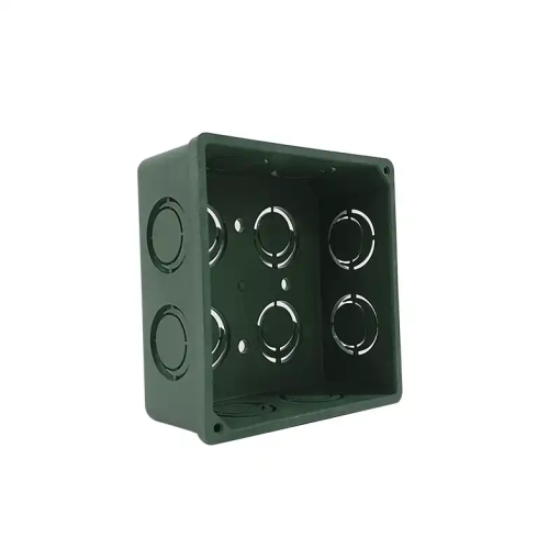 CAJA REGISTRO CUADRADA 4 X 4" C/TAPA VERDE ARGOS