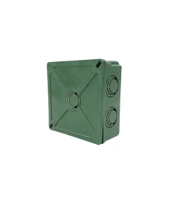 CAJA REGISTRO CUADRADA 5 X 5" C/TAPA VERDE ARGOS