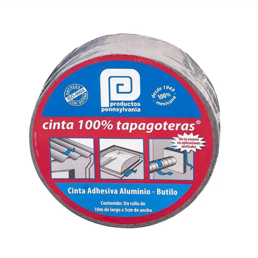 CINTA 100% TAPAGOTERAS 5 CM X 10MT. GRIS PENNS