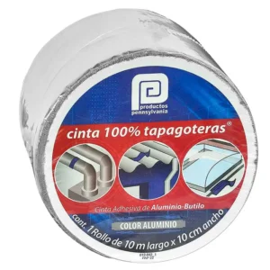 CINTA 100% TAPAGOTERAS 10 CM X10 MT GRIS. PENNS