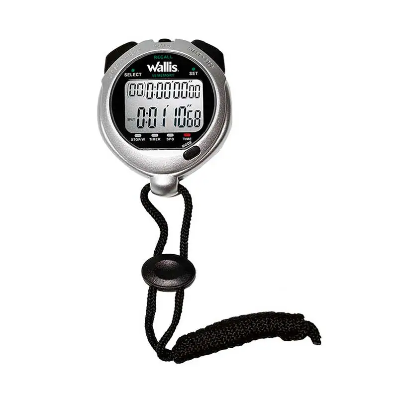 CRONÓMETRO DIGITAL PROF. 50 MEMORIAS PLATA