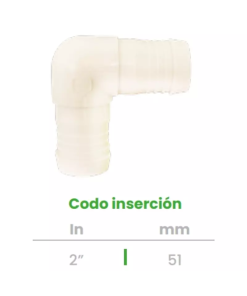 Codo de Inserción Conekta 2" - Alta Resistencia y Versatilidad - cd8 - Diseñado para Proyectos Profesionales