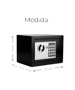 Caja Fuerte Digital de Alta Seguridad con Código y Llave, Protección y Seguridad para el Hogar - Código: CF-100