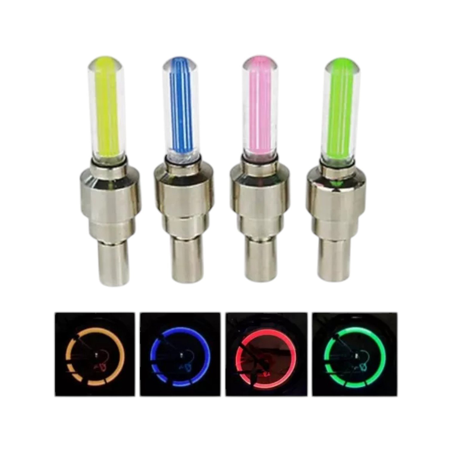 Pack de 2 Tapones de Luz LED para Autos, Bicicletas y Motos - Firefly