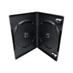 Estuche para DVD Negro Doble - 14mm, Pack de 50 Piezas