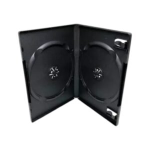 Estuche para DVD Negro Doble - 14mm, Pack de 50 Piezas
