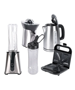 COMBO DESAYUNO SANDWICHERA.HERVIDOR.EXP Y LICUADOR