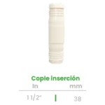 Cople de Inserción Conekta 1 1/2" - Construcción Resistente y Duradera - cp13 - Ideal para Sistemas de Gran Escala