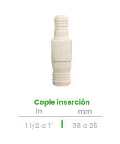 Cople de Inserción Conekta 1 1/2 a 1" - Alta Resistencia y Precisión - cp16 - Compatible con Sistemas Profesionales