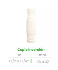 Cople de Inserción Conekta 1 1/2 a 1 1/4" - Solución Robusta y Duradera - cp17 - Ideal para Proyectos Industriales