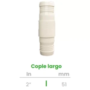 Cople de Inserción Largo Conekta 2" - Construcción Fiable para Grandes Flujos - cp18 - Perfecto para Instalaciones de Gran Escala