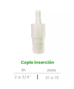 Cople de Inserción Conekta 2 a 3/4" - Solución Versátil y Duradera - cp20 - Ideal para Conexiones Hidráulicas