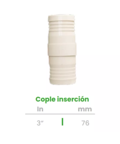Cople de Inserción Conekta 3" - Alta Resistencia y Durabilidad - cp24 - Ideal para Proyectos Industriales