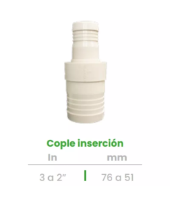 Cople de Inserción Conekta 3 a 2" - Solución Eficiente y Precisa - cp25 - Perfecto para Conexiones Profesionales