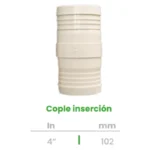 Cople de Inserción Conekta 4" - Construcción Resistente y Funcional - cp26 - Compatible con Sistemas de Gran Escala