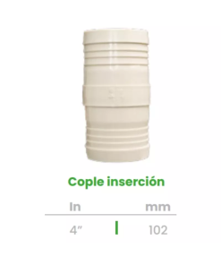 Cople de Inserción Conekta 4" - Construcción Resistente y Funcional - cp26 - Compatible con Sistemas de Gran Escala