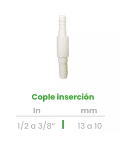 Cople o Niple de Inserción Conekta 1/2 a 3/8" - Solución Compacta y Funcional - cp3 - Ideal para Sistemas Residenciales