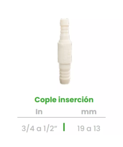Cople o Niple de Inserción Conekta 3/4 a 1/2" - Reducción Compacta y Fiable - cp5 - Perfecto para Instalaciones Profesionales