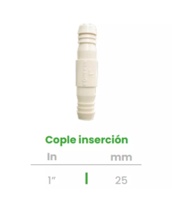 Cople o Niple de Inserción Conekta 1" - Construcción Resistente y Versátil - cp6 - Ideal para Proyectos Hidráulicos