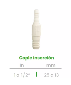 Cople o Niple de Inserción Conekta 1 a 1/2" - Solución Robusta y Funcional - cp7 - Compatible con Sistemas de Agua