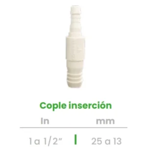 Cople o Niple de Inserción Conekta 1 a 1/2" - Solución Robusta y Funcional - cp7 - Compatible con Sistemas de Agua