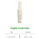 Cople o Niple de Inserción Conekta 1 a 3/4" - Reducción Fiable y Precisa - cp8 - Diseñado para Uso Comercial y Doméstico