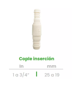 Cople o Niple de Inserción Conekta 1 a 3/4" - Reducción Fiable y Precisa - cp8 - Diseñado para Uso Comercial y Doméstico