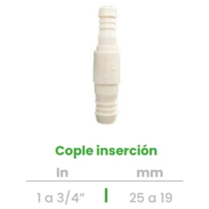 Cople o Niple de Inserción Conekta 1 a 3/4" - Reducción Fiable y Precisa - cp8 - Diseñado para Uso Comercial y Doméstico