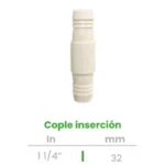 Cople de Inserción Conekta 1 1/4" - Construcción Robusta y Duradera - cp9 - Perfecto para Conexiones Grandes