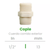 Cople de Cuerda Corrida Exterior Conekta 1/2" - Alta Calidad y Precisión - cpcc1 - Ideal para Conexiones Profesionales