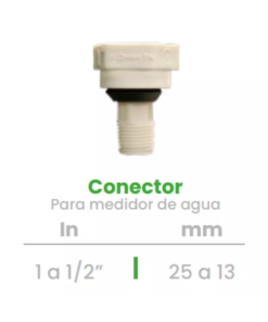 Kit Conector para Medidor Conekta 1 a 1/2" - Construcción Robusta y Funcional - cpm2 - Perfecto para Instalaciones Hidráulicas