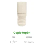 Cople de Inserción con Tapón Conekta 2" - Construcción Durable y Fiable - cpt4 - Diseñado para Instalaciones Industriales