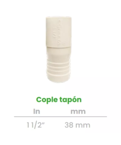 Cople de Inserción con Tapón Conekta 2" - Construcción Durable y Fiable - cpt4 - Diseñado para Instalaciones Industriales