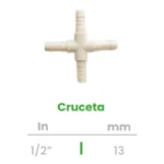 Cruceta Conekta 1/2" - Diseño Compacto y Resistente - cr1 - Perfecta para Instalaciones Residenciales