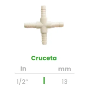 Cruceta Conekta 1/2" - Diseño Compacto y Resistente - cr1 - Perfecta para Instalaciones Residenciales