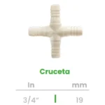 Cruceta Conekta 3/4" - Construcción Durable y Precisa - cr2 - Compatible con Sistemas Hidráulicos