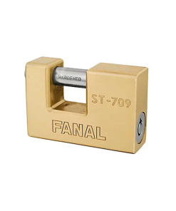 CANDADO #  709 P/CORTINA LLAVE TUBULAR LATON BLIST