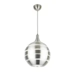 CANDIL COLGANTE ARQUITECTONICO SATINADO/CRISTAL