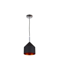 CANDIL COLGANTE CAMPANA NEGRO/ORO